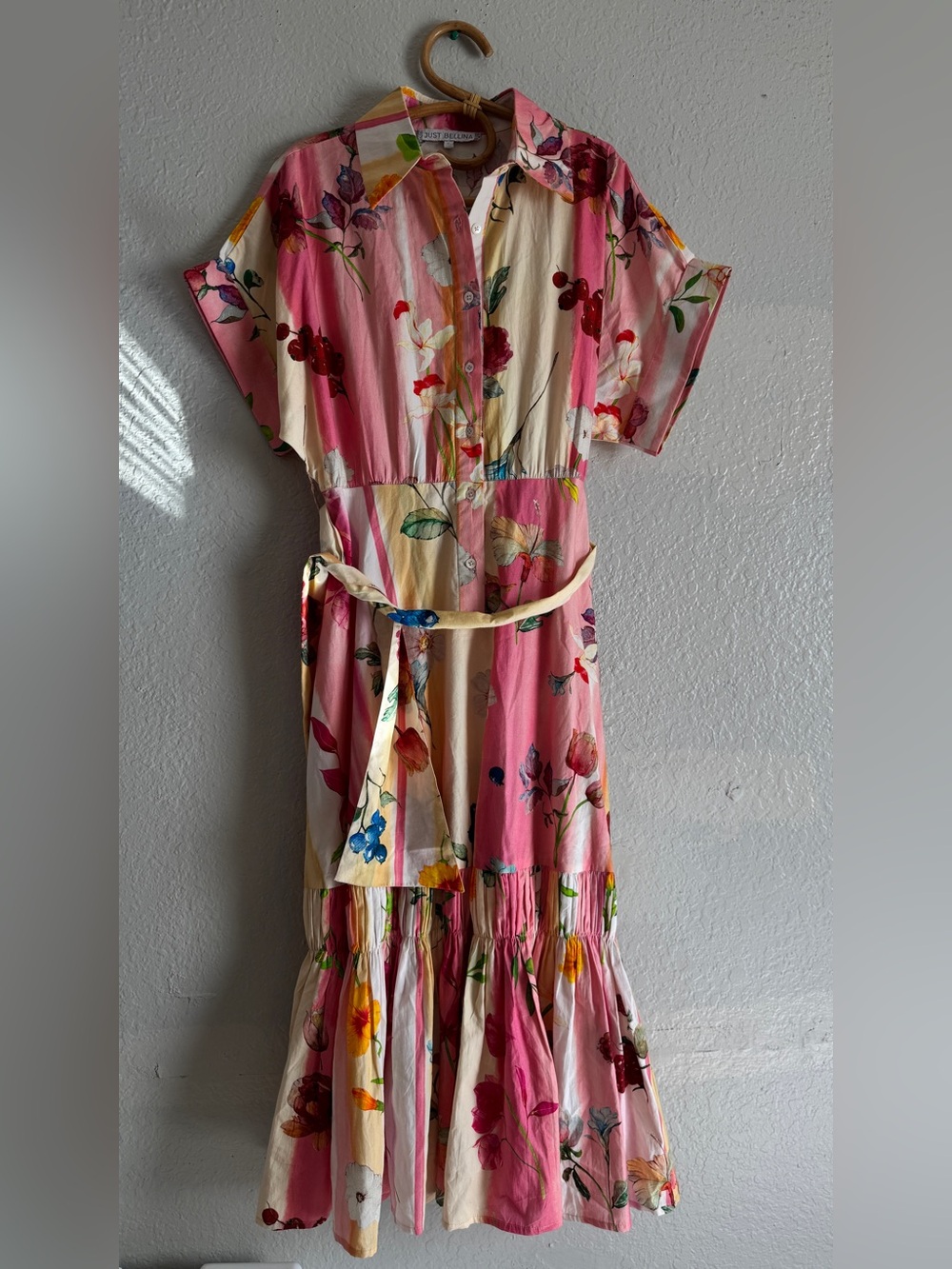 Just Bellina Fruits and Florals Midi Dress